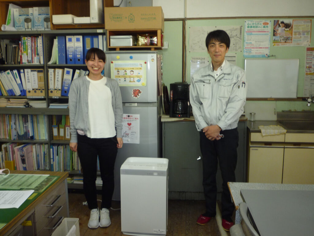 益田市内小中学校24校に空気清浄機をお持ちしました Brand 株式会社ワークス